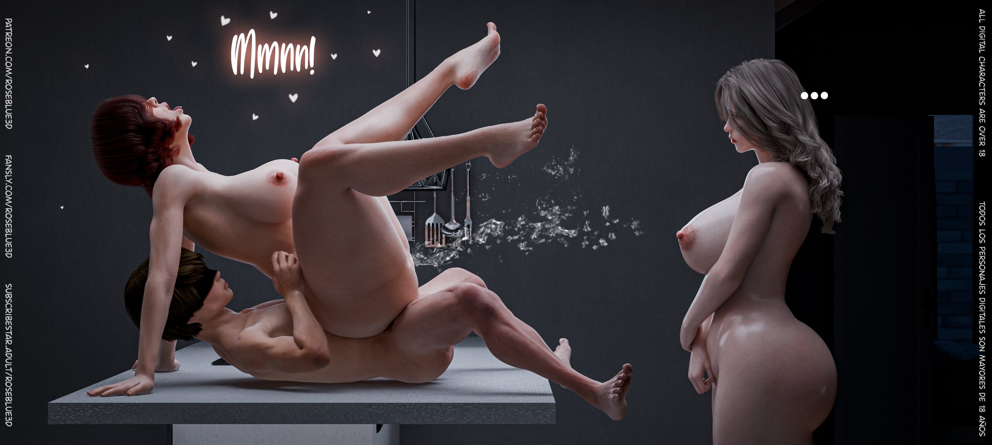 My Neighbor’s Widow [Rose Blue 3D] Chapter 51 - Page 119