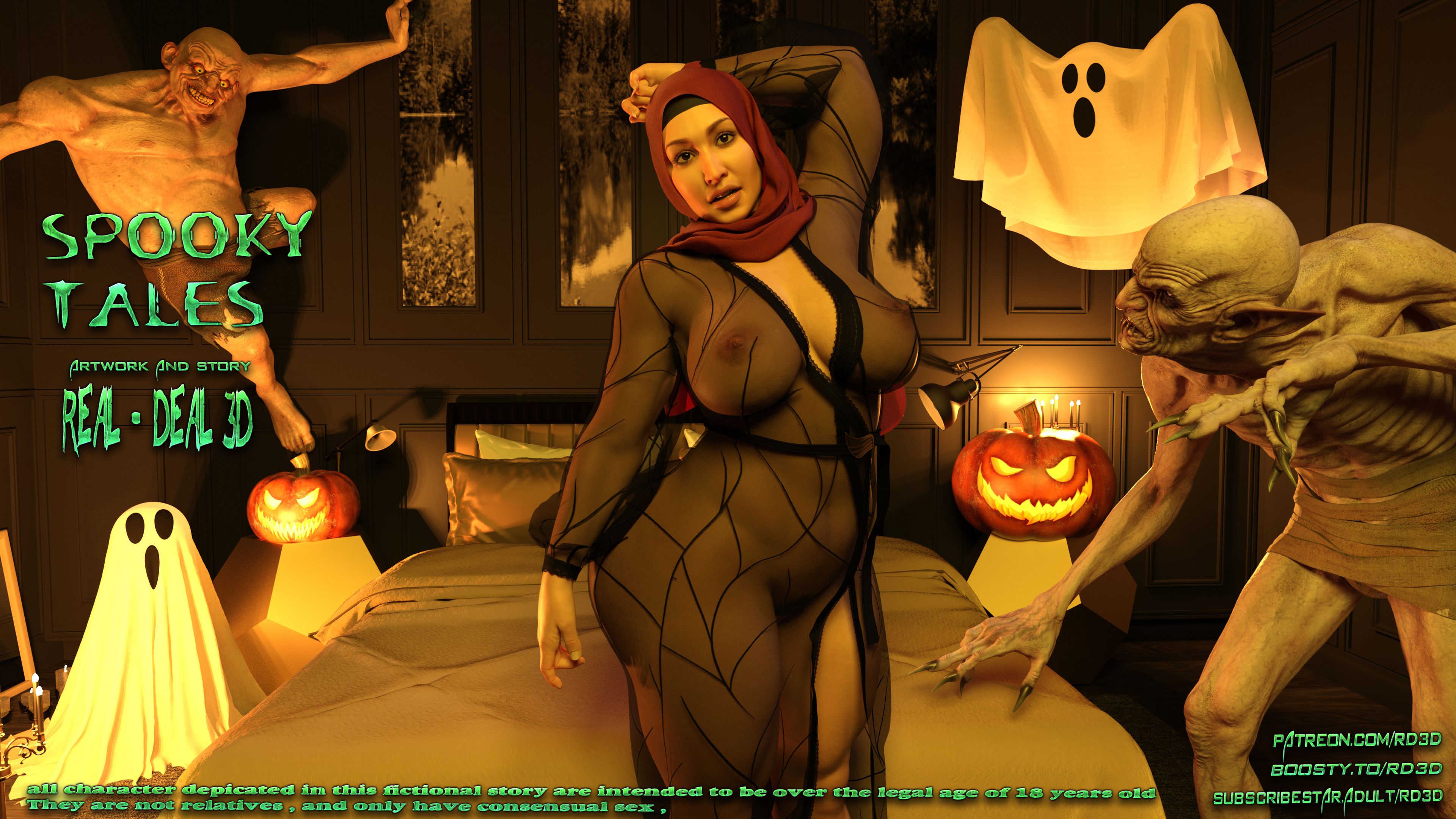 Commissions and MISC [Real-Deal 3D] Spooky Tales - Page 1