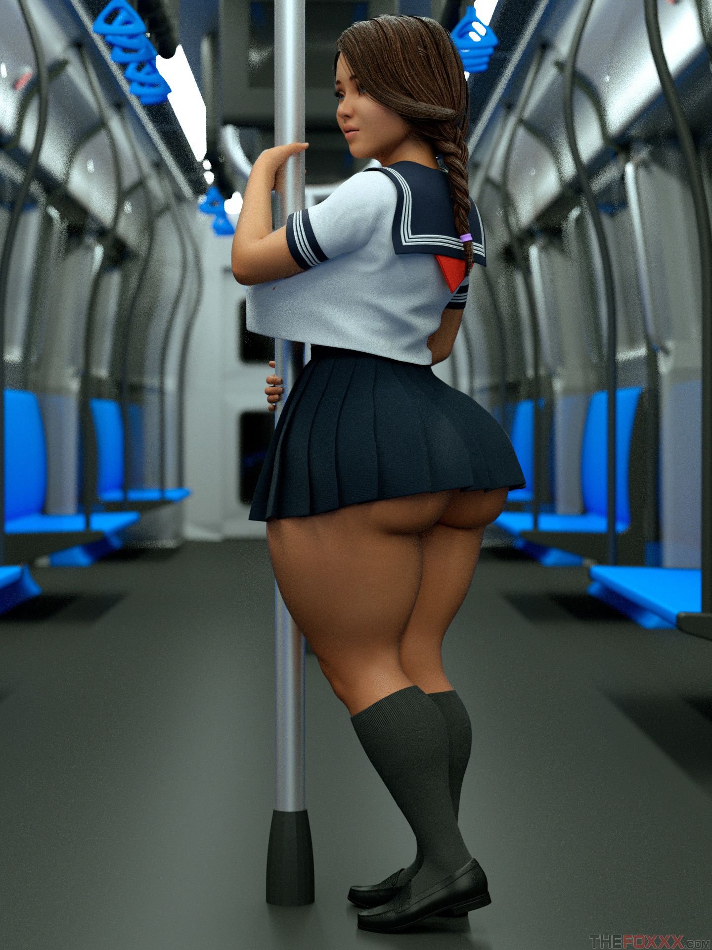 Artworks, Pinups, Other Stuff [The FOXXX] Yumi And Carlos On Metro - Page 1