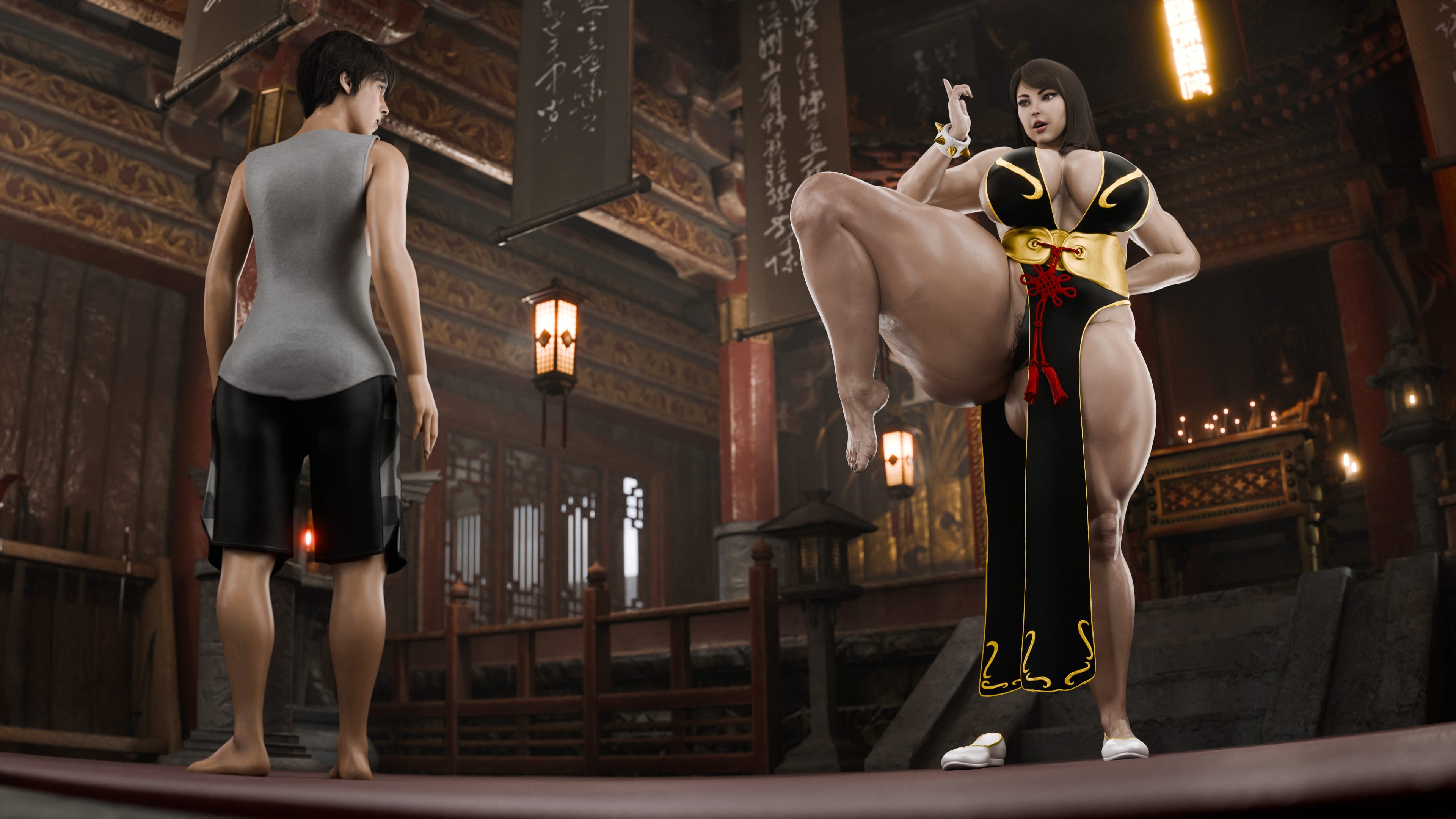 Chun-Li (Street Fighter) [PervertMuffinMajima] Chun-Li's Favorite Student 3 - Textless - Chapter 7 - Page 30