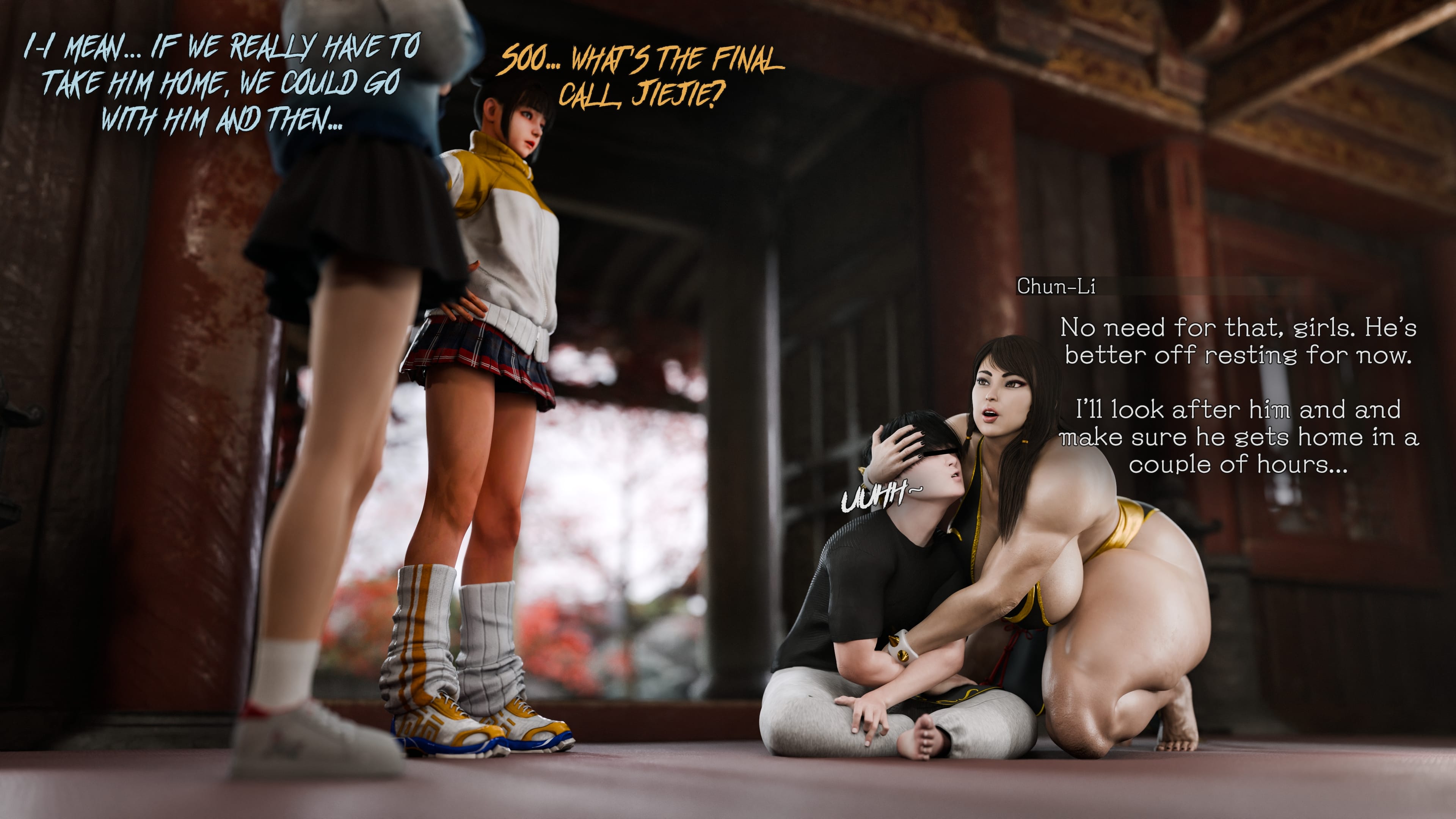 Chun-Li (Street Fighter) [PervertMuffinMajima] Chun-Li's Favorite Student 3 - Chapter 7 - Page 61