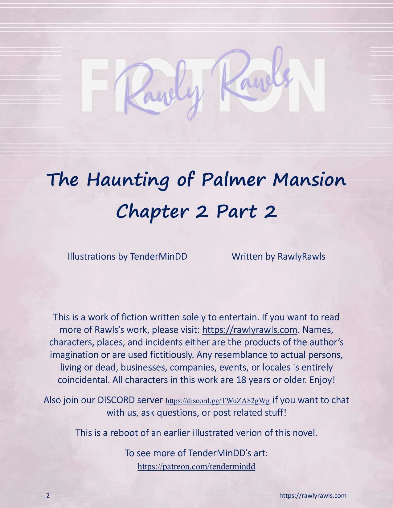 The Haunting Of Palmer Mansion [TenderMindd , RawlyRawls] Chapter 2 - Part 2 - Page 2