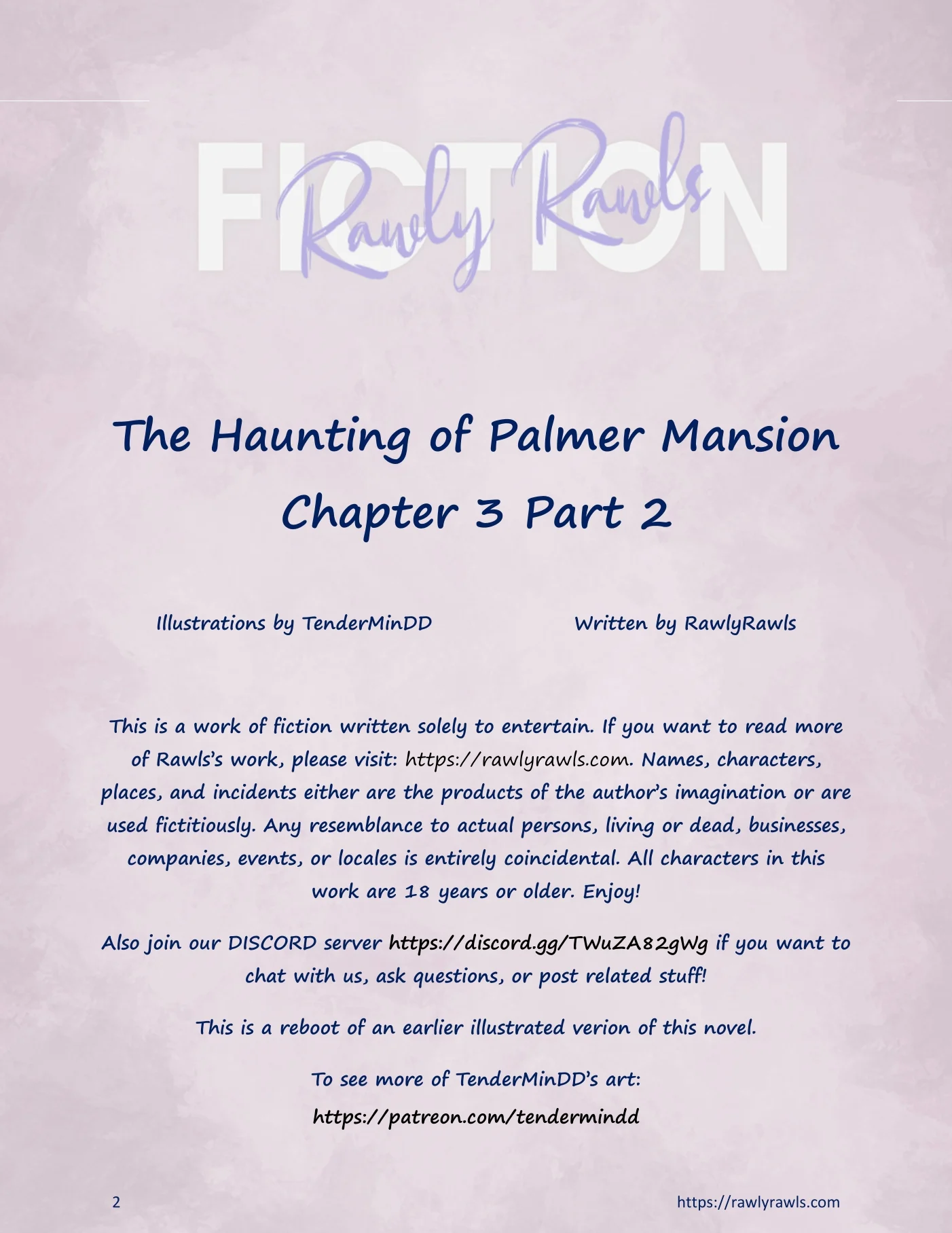 The Haunting Of Palmer Mansion [TenderMindd , RawlyRawls] Chapter 3 - Part 2 - Page 2