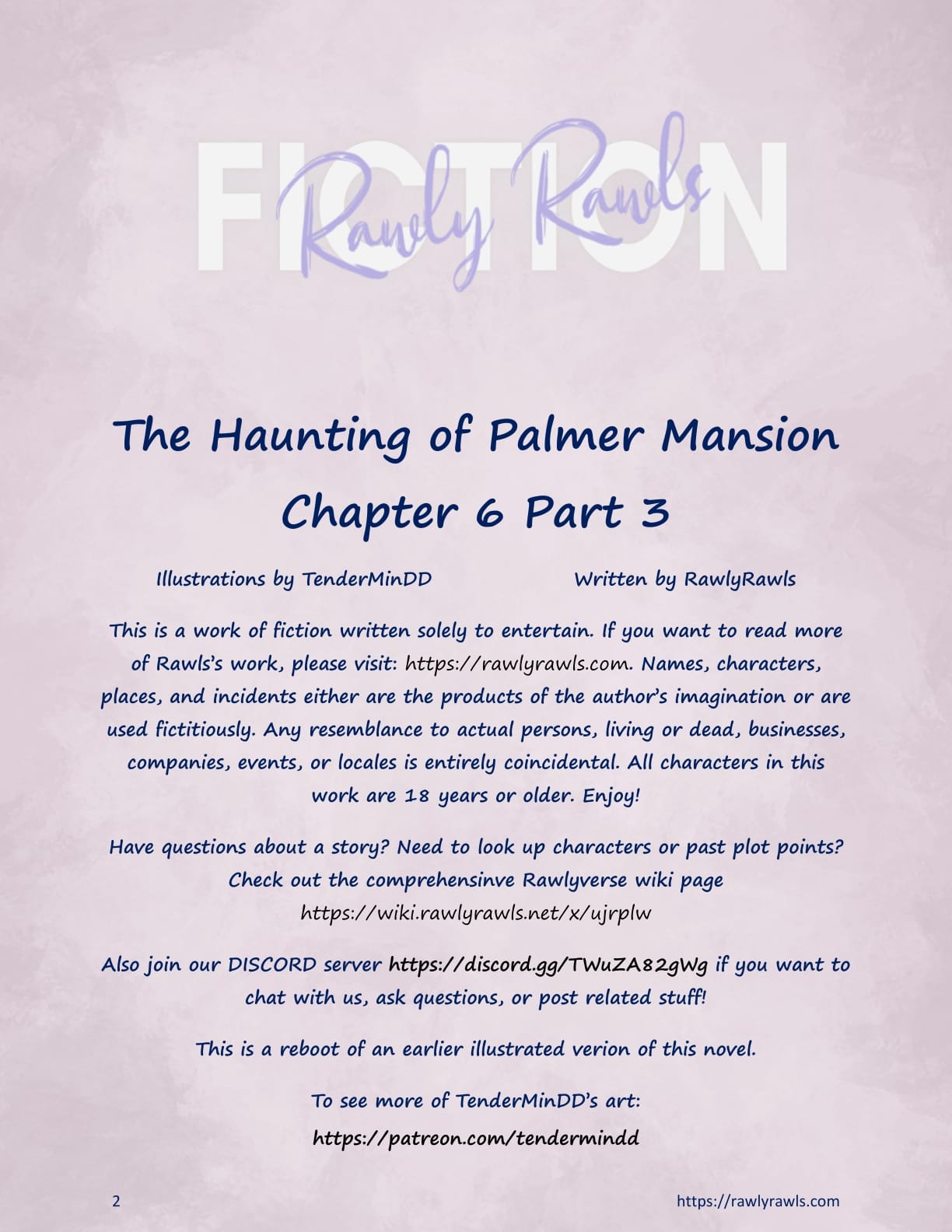 The Haunting Of Palmer Mansion [TenderMindd , RawlyRawls] Chapter 6 - Part 3 - Page 2