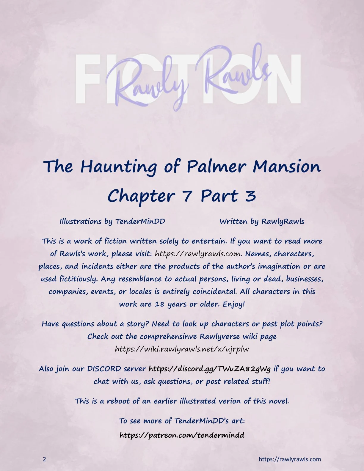 The Haunting Of Palmer Mansion [TenderMindd , RawlyRawls] Chapter 7 - Part 3 - Page 2
