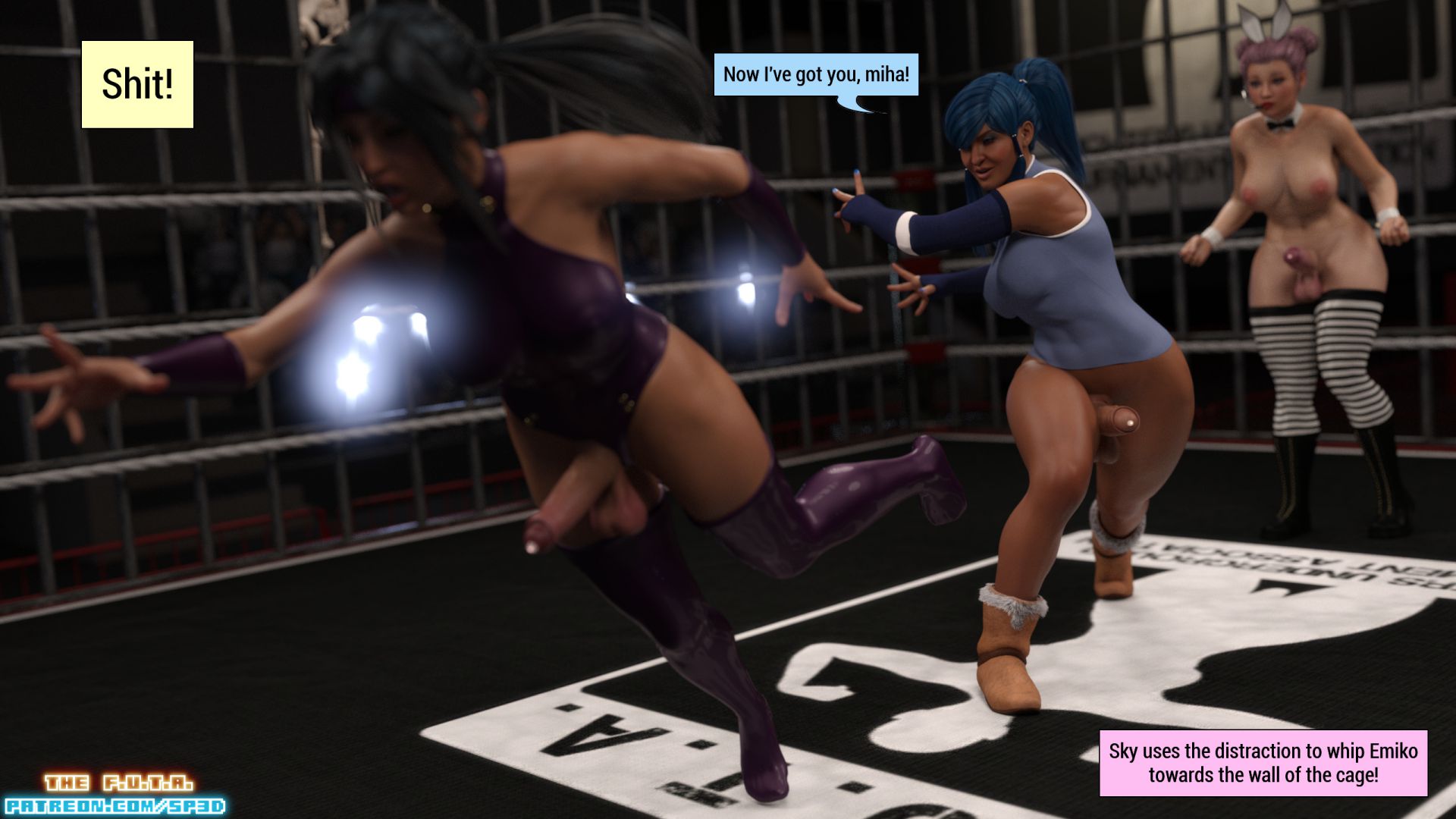 The F.U.T.A [SquarePeg3D] Match 5 - Emiko VS Sexy Sky - Page 34