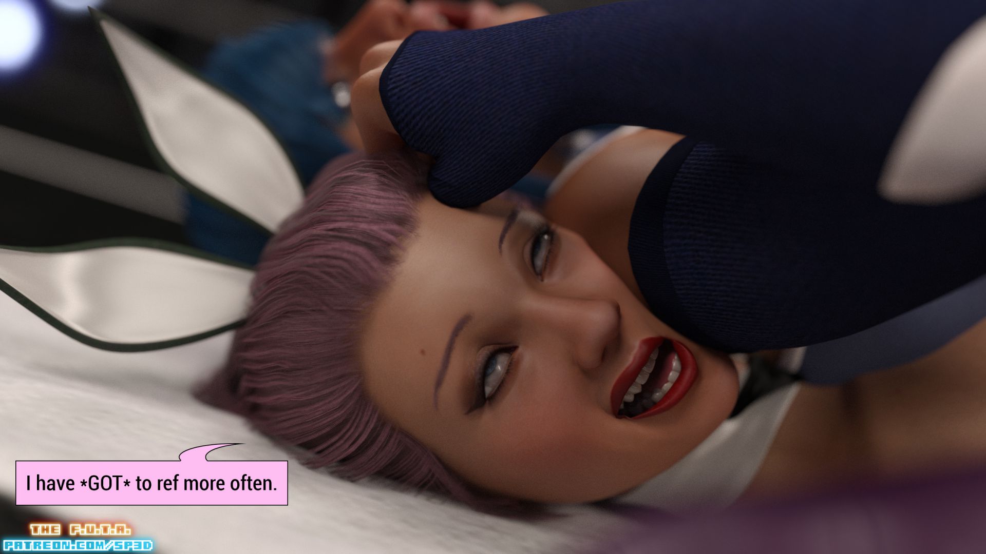 The F.U.T.A [SquarePeg3D] Match 5 - Emiko VS Sexy Sky - Page 46