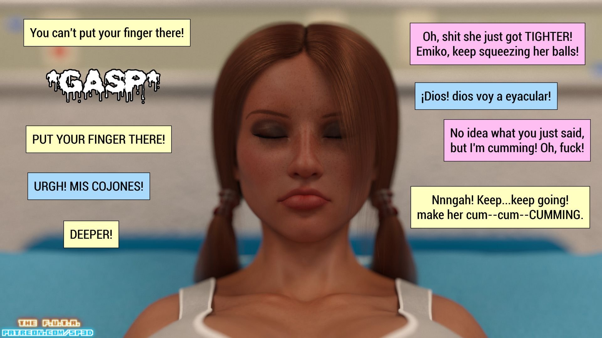 The F.U.T.A [SquarePeg3D] Match 5 - Emiko VS Sexy Sky - Page 49