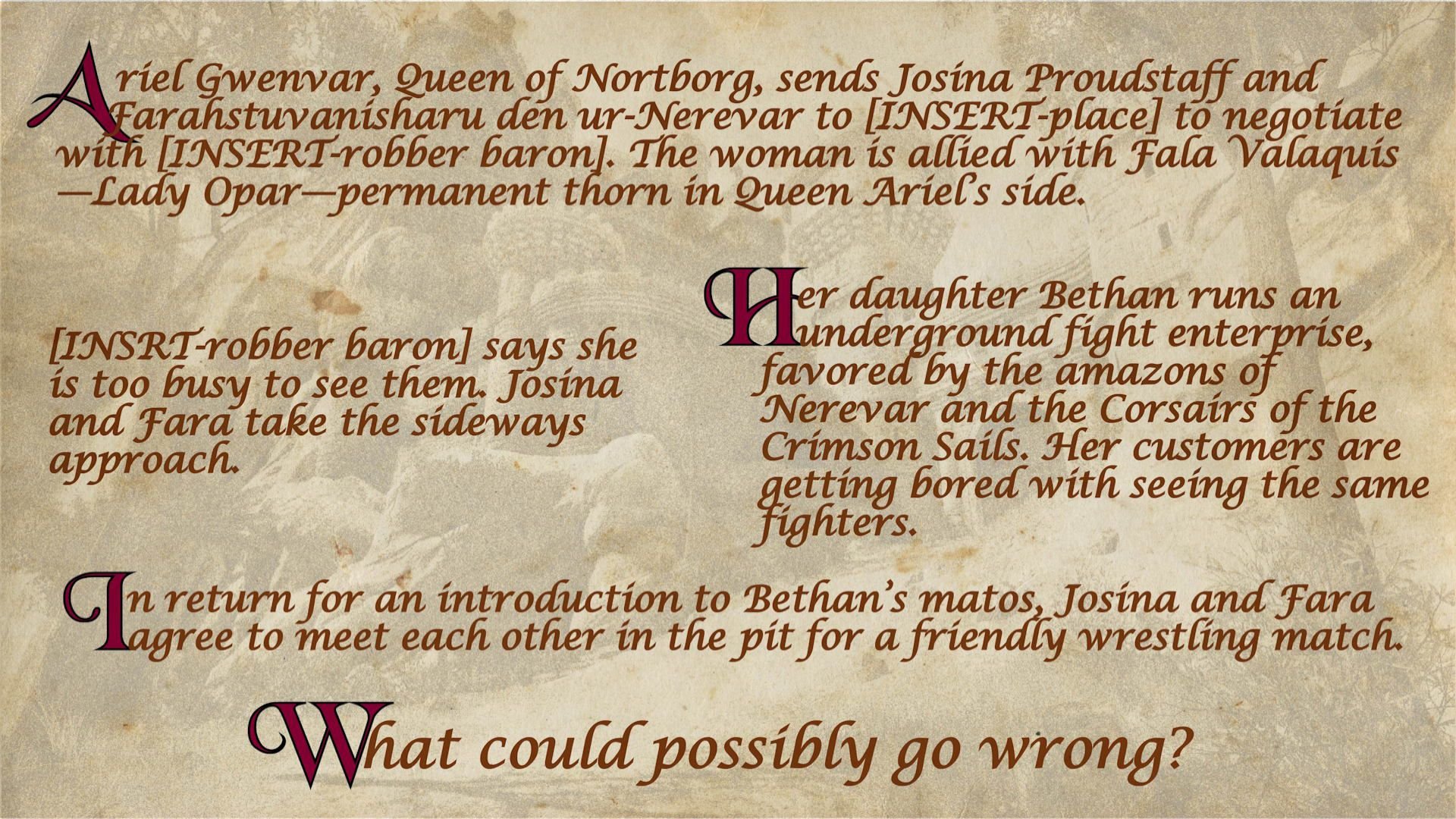 Tales Of Hylore [SquarePeg3D] Chapter 3 - Trading Blows - Text - Page 2