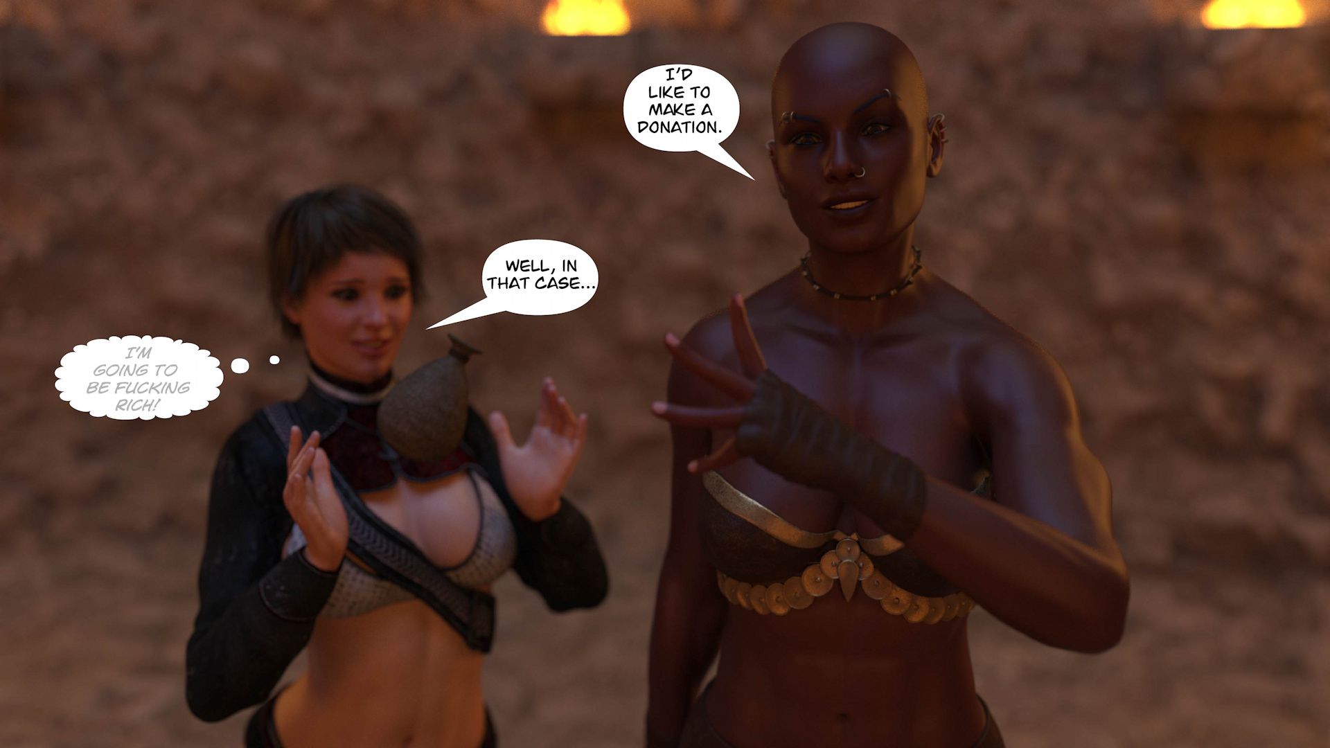 Tales Of Hylore [SquarePeg3D] Chapter 3 - Trading Blows - Text - Page 57