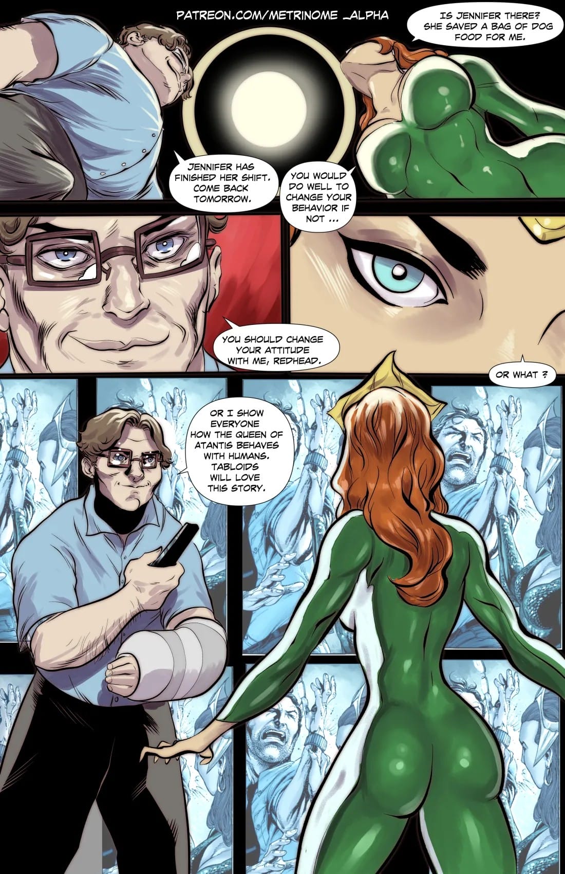 Mera Gets Blackmailed (Justice League) [Metrinome] Chapter 1 - Page 3